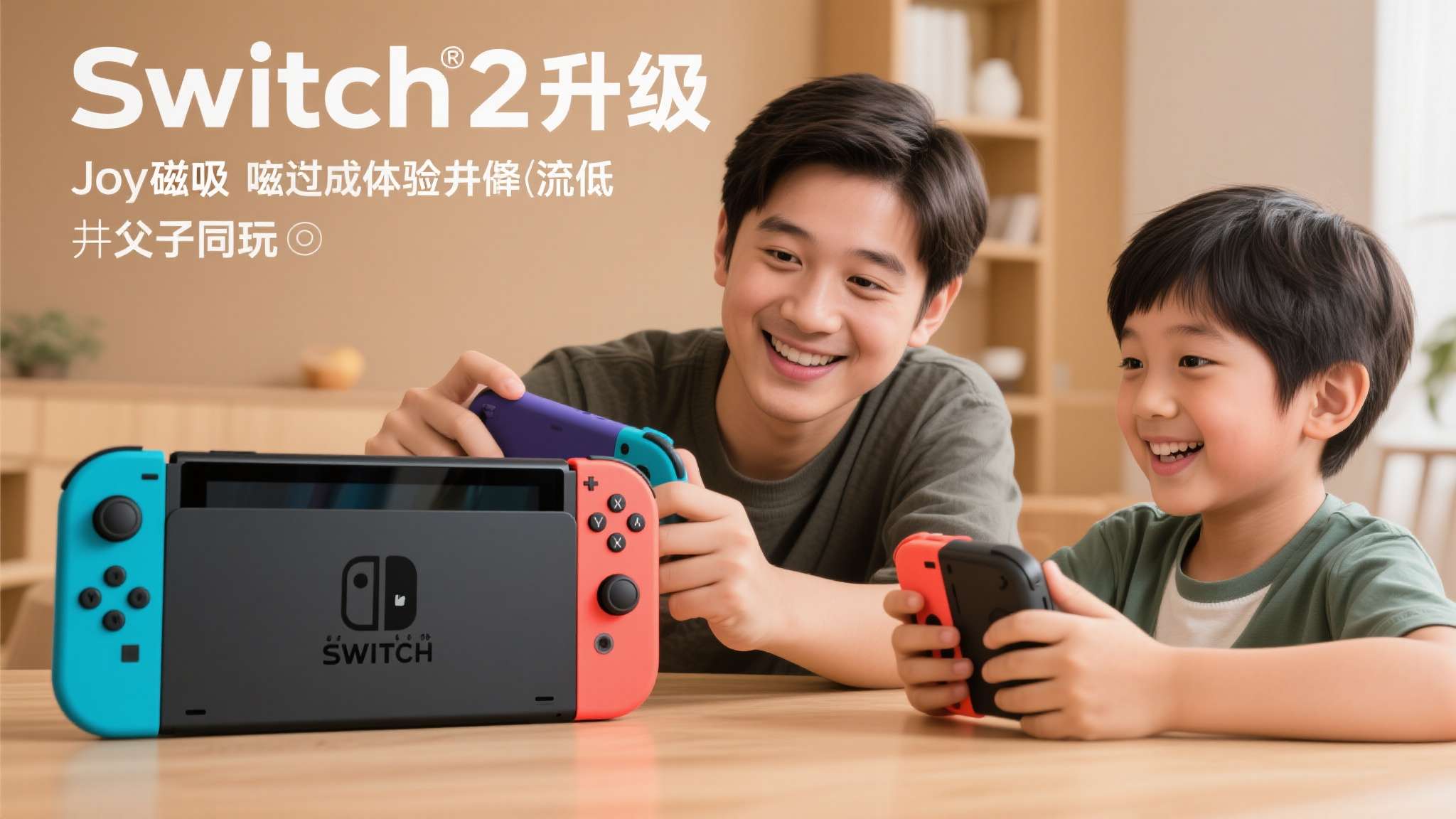 父亲给儿子转了100万 Switch2升级后的Joy-Con磁吸设计和更流畅的多人联机体验,进一步降低了